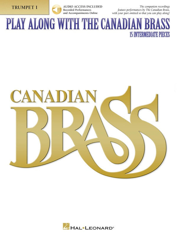 PLAY ALONG WITH CANADIAN BRASS TRUMPET 1 BK/OLA