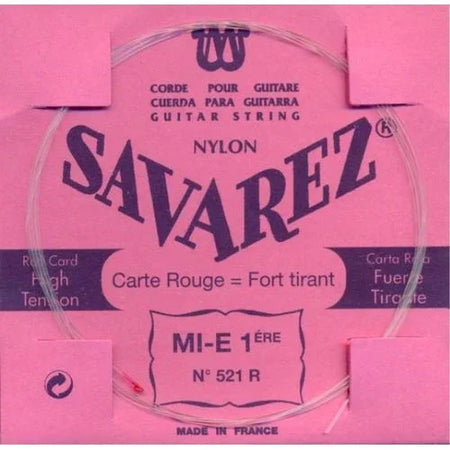 Savarez 521R Traditional High Tension (E-1st) Single Classical Guitar String