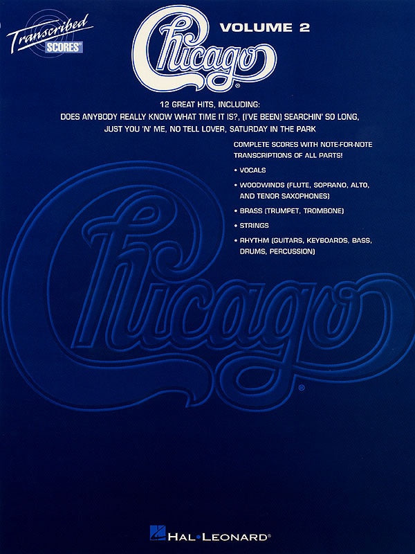 CHICAGO TRANSCRIBED SCORES VOLUME 2