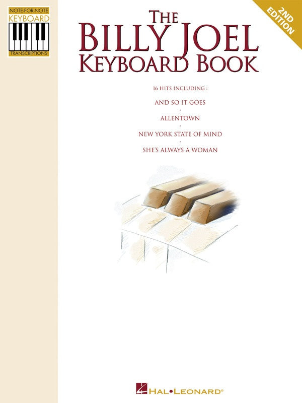 BILLY JOEL KEYBOARD BOOK NOTE FOR NOTE TRANS