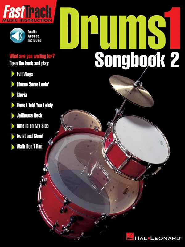FASTTRACK DRUMS SONGBOOK 2 LEVEL 1 BK/OLA