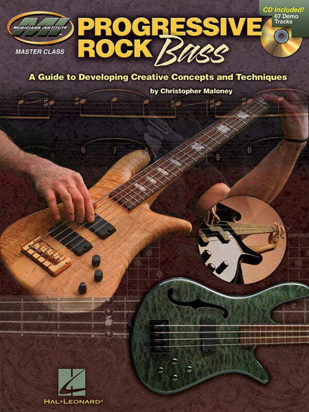 PROGRESSIVE ROCK BASS BK/CD