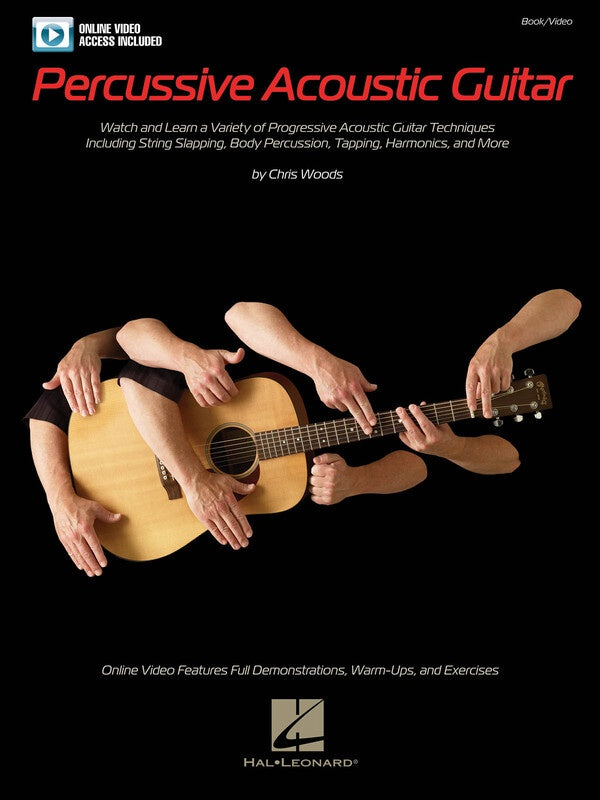 PERCUSSIVE ACOUSTIC GUITAR BK/DVD