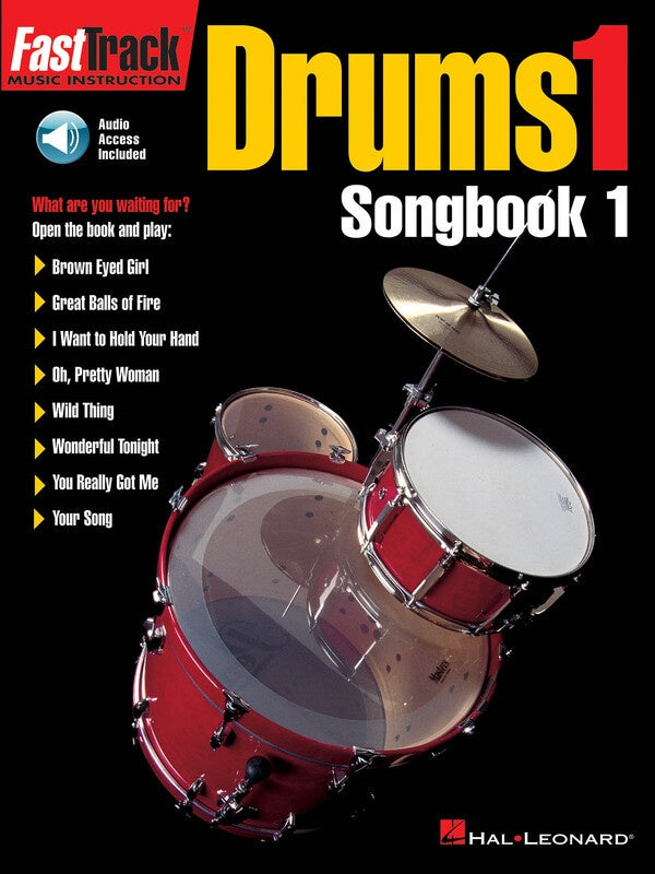 FASTTRACK DRUMS SONGBOOK 1 LEVEL 1 BK/OLA