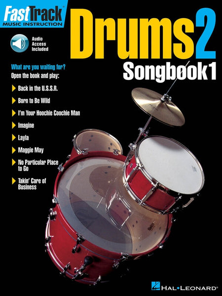 FASTTRACK DRUMS SONGBOOK 1 LEVEL 2 BK/OLA