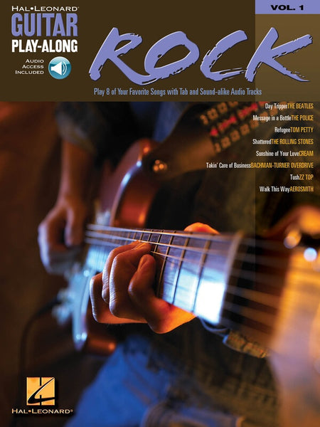 ROCK GUITAR PLAYALONG V1 BK/OLA