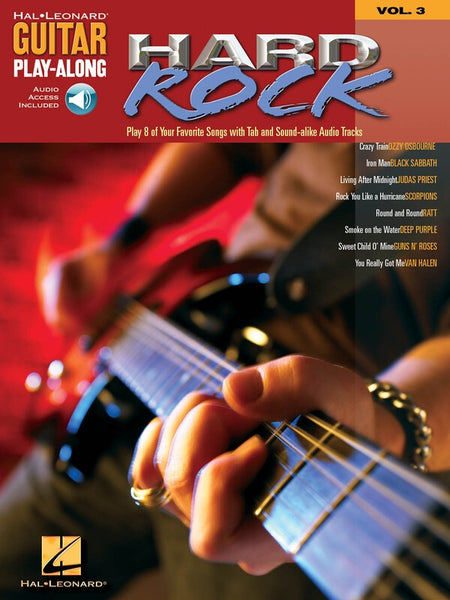 HARD ROCK GUITAR PLAYALONG V3 BK/OLA