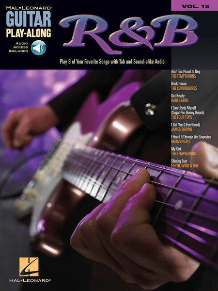 R & B GUITAR PLAYALONG V15 BK/OLA