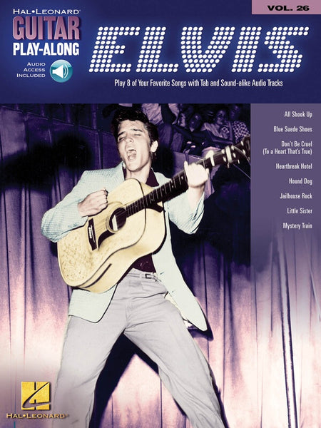 ELVIS GUITAR PLAYALONG V26 BK/OLA