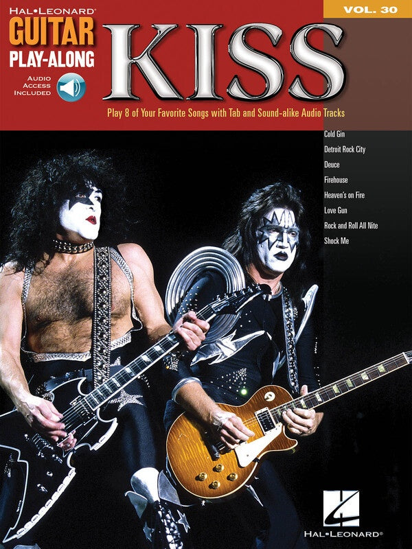 KISS GUITAR PLAYALONG V30 BK/OLA