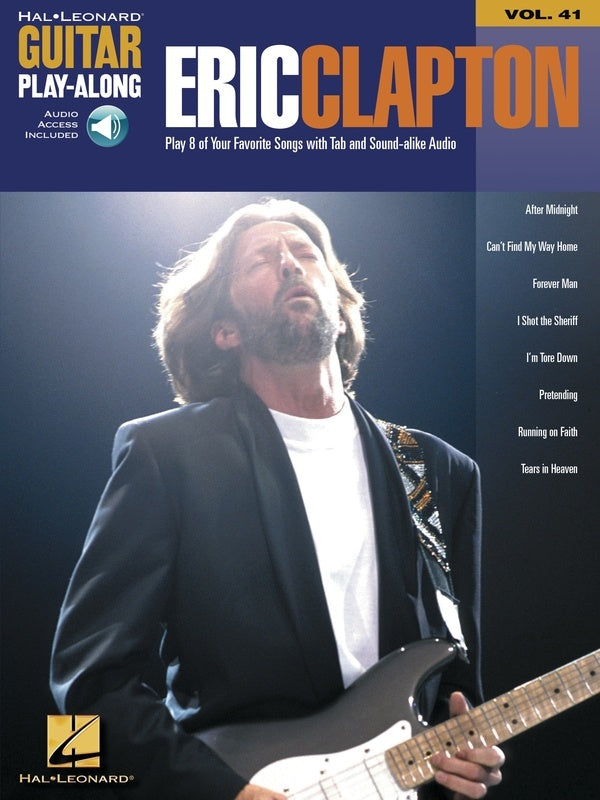 ERIC CLAPTON GUITAR PLAYALONG V41 BK/OLA