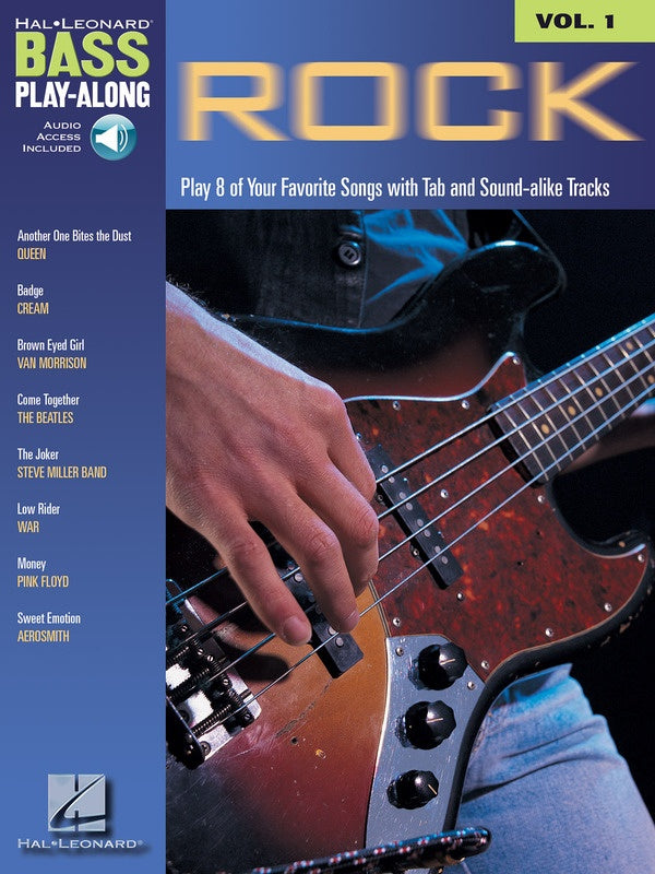 ROCK BASS PLAYALONG V1 BK/OLA