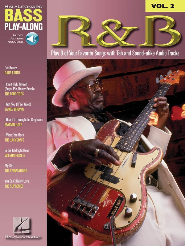R & B BASS PLAYALONG V2 BK/OLA