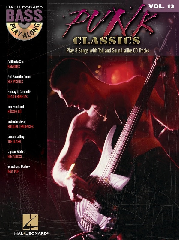 PUNK CLASSICS BASS PLAY ALONG V12 BK/CD