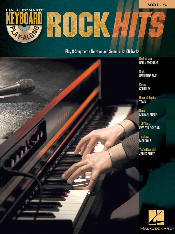ROCK HITS KEYBOARD PLAY ALONG BK/CD V5