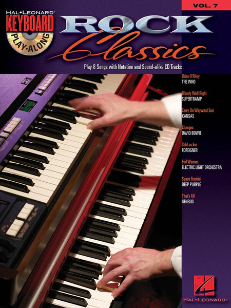 ROCK CLASSICS KEYBOARD PLAY ALONG BK/CD V7