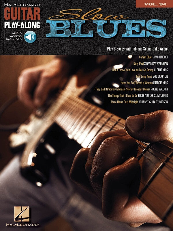 SLOW BLUES GUITAR PLAY ALONG BK/CD V94