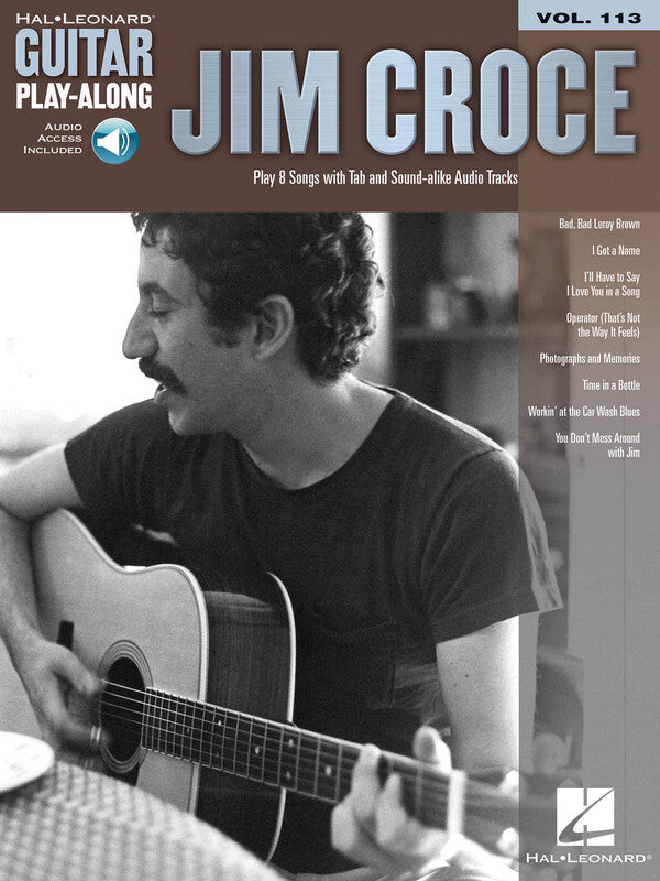 JIM CROCE GUITAR PLAYALONG V113 BK/OLA