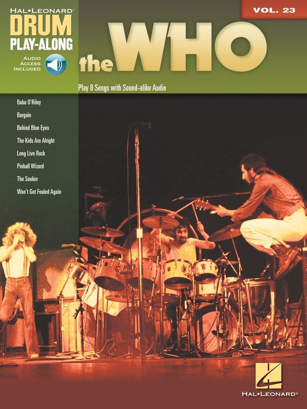 THE WHO DRUM PLAYALONG V23 BK/OLA
