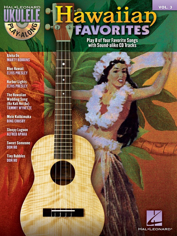 HAWAIIAN FAVOURITES UKULELE PLAY ALONG BK/CD V3