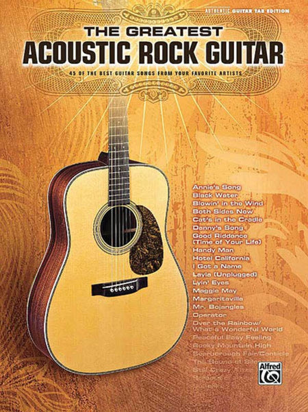 GREATEST ACOUSTIC ROCK GUITAR GTR TAB