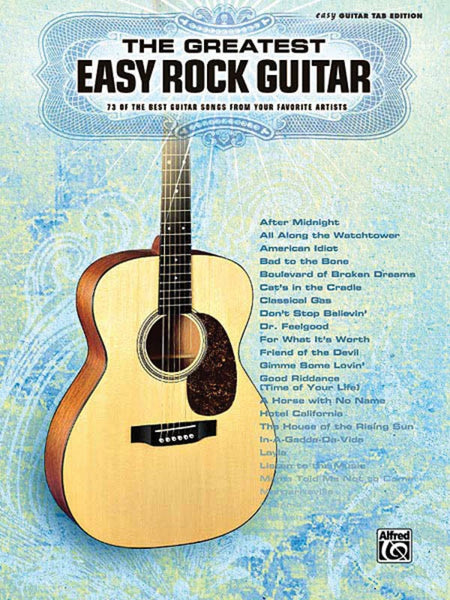 GREATEST EASY ROCK GUITAR GTR TAB