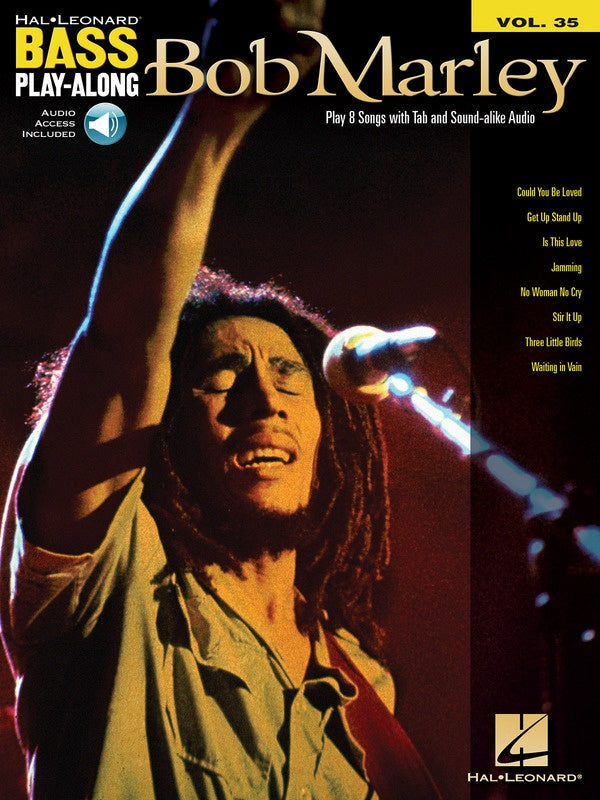BOB MARLEY BASS PLAYALONG V35 BK/OLA