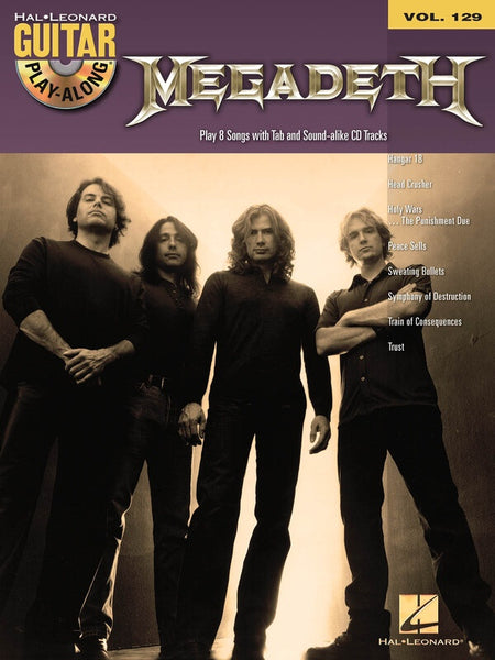 MEGADETH GUITAR PLAYALONG V129 BK/OLA