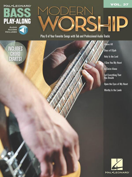 MODERN WORSHIP BASS PLAY ALONG V37 BK/CD