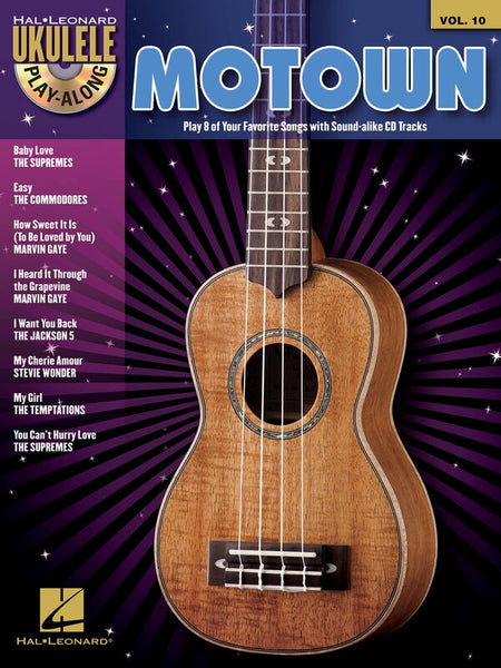 MOTOWN UKULELE PLAY ALONG BK/CD V10
