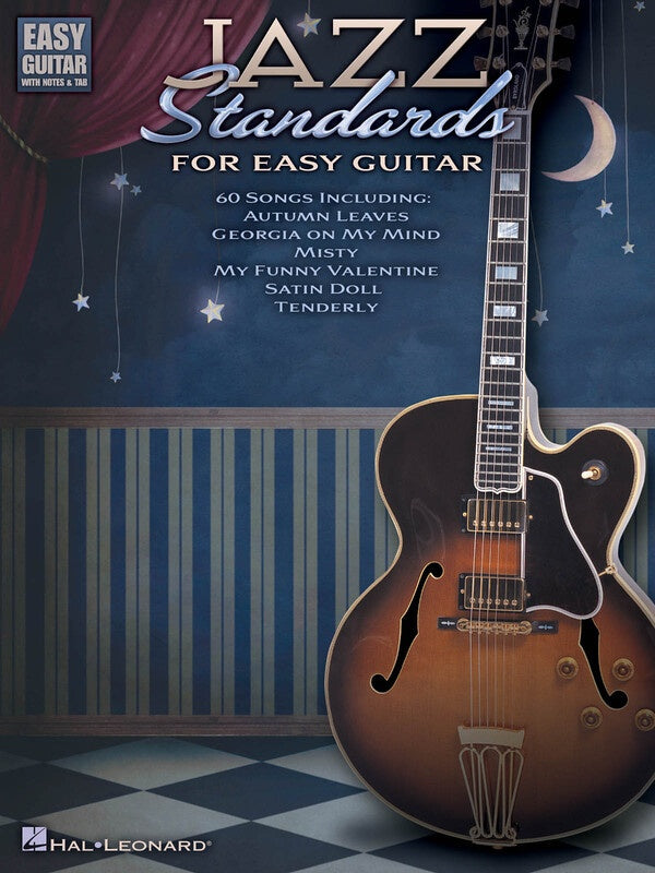 JAZZ STANDARDS FOR EASY GUITAR NOTES AND TAB