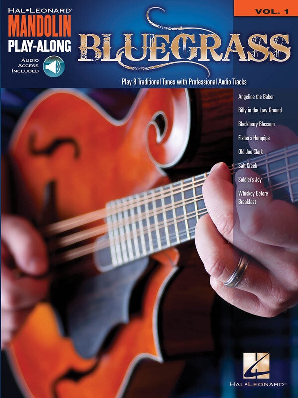 BLUEGRASS MANDOLIN PLAYALONG V1 BK/OLA