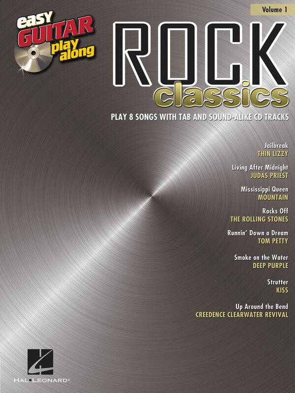 ROCK CLASSICS EASY GUITAR PLAY ALONG BK/CD V1