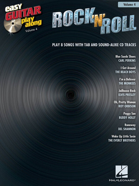 ROCK N ROLL EASY GUITAR PLAY ALONG BK/CD V4
