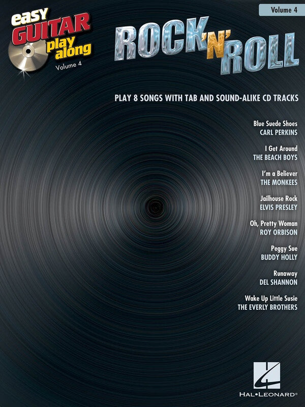 ROCK N ROLL EASY GUITAR PLAY ALONG BK/CD V4