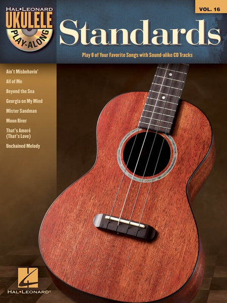 STANDARDS UKULELE PLAY ALONG BK/CD V16