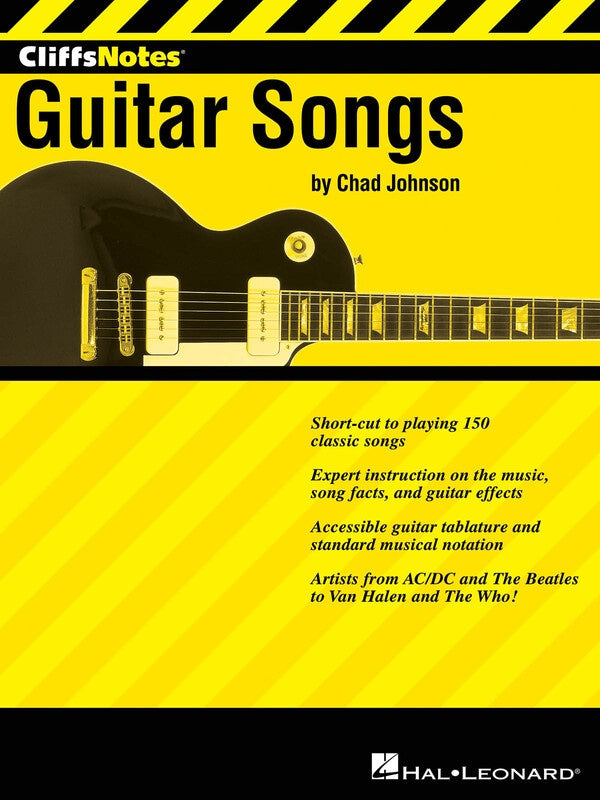CLIFFSNOTES TO GUITAR SONGS GTR TAB