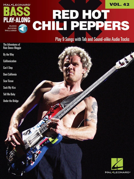 RED HOT CHILI PEPPERS BASS PLAYALONG V42 BK/OLA