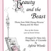 BEAUTY AND THE BEAST ARRANGED FOR HARP