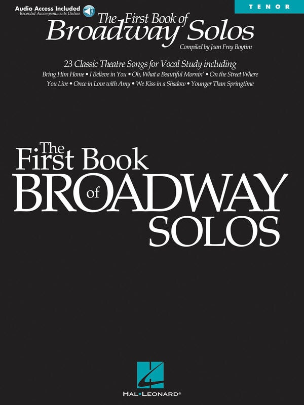 FIRST BOOK OF BROADWAY SOLOS TENOR BK/OLA