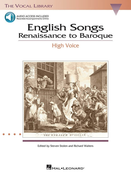 ENGLISH SONGS RENAISSANCE TO BAROQUE HIGH BK/OLA
