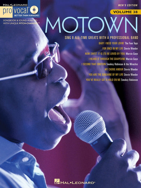 MOTOWN PRO VOCAL MENS EDITION V38 BK/CD