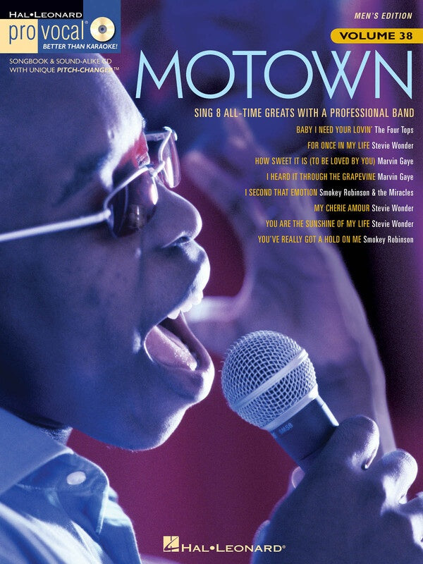 MOTOWN PRO VOCAL MENS EDITION V38 BK/CD