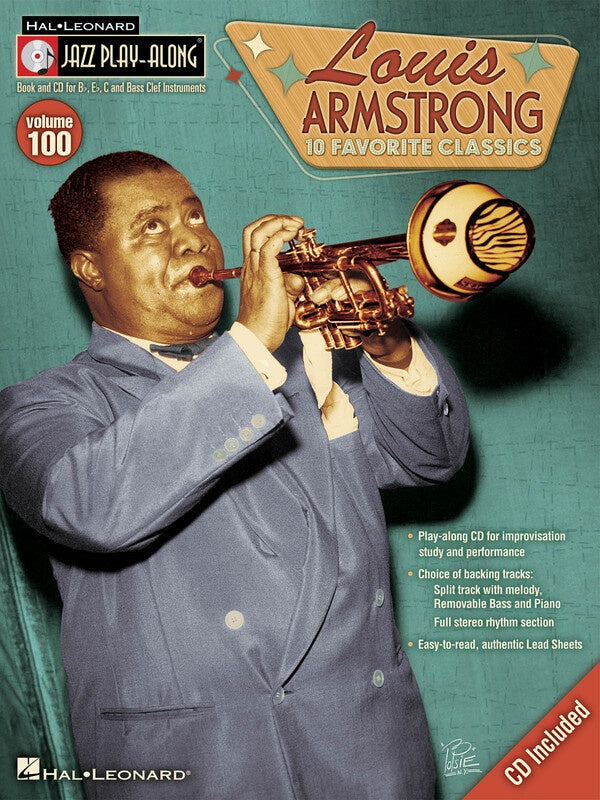 LOUIS ARMSTRONG JAZZ PLAYALONG V100 BK/CD