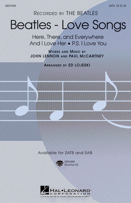 BEATLES LOVE SONGS SATB