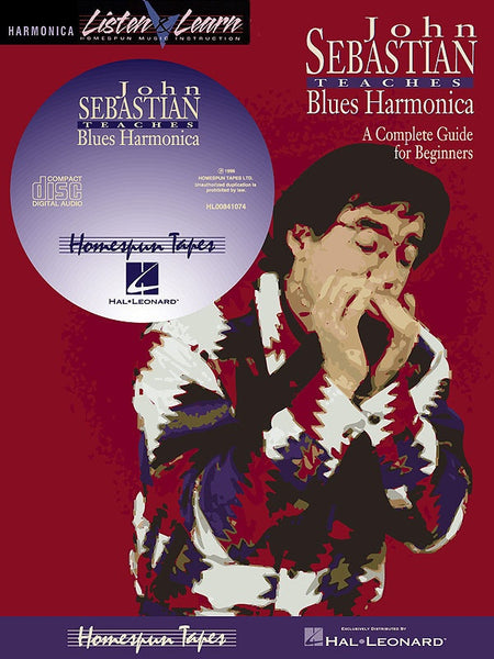 JOHN SEBASTIAN BEGINNING BLUES HARMONICA BK/CD