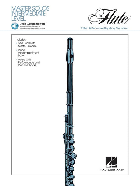 MASTER SOLOS INTERMEDIATE LEVEL FLUTE BK/OLA