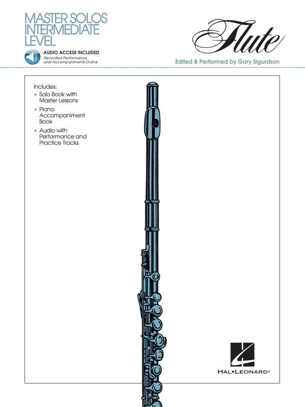MASTER SOLOS INTERMEDIATE LEVEL FLUTE BK/OLA