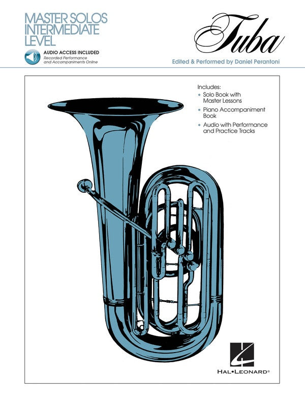 MASTER SOLOS INTERMEDIATE LEVEL TUBA BK/OLA