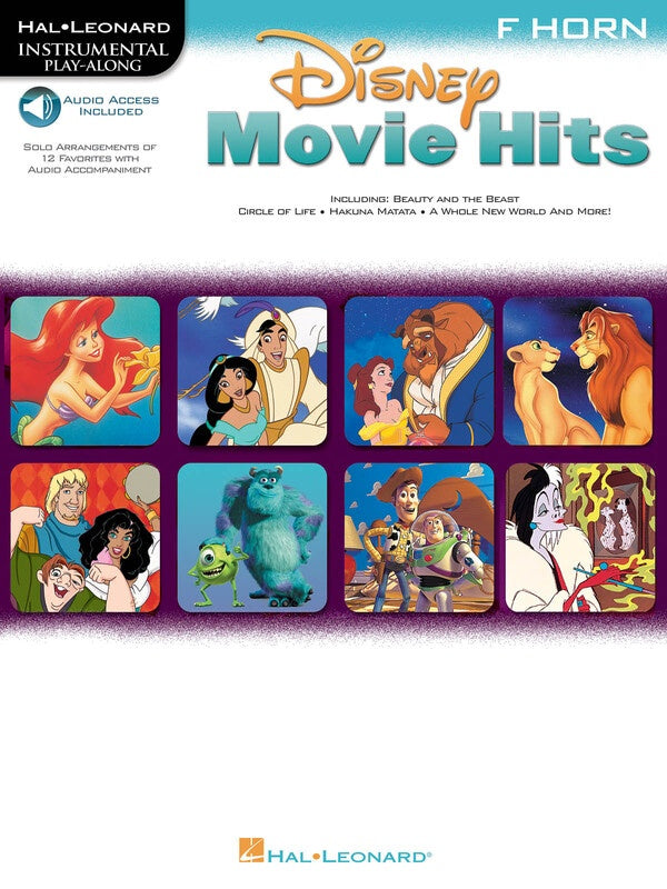 DISNEY MOVIE HITS FOR FRENCH HORN BK/OLA